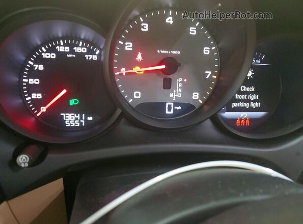 WP1AB2A53MLB34458 2021 PORSCHE MACAN White Widok zestawu wskaźników