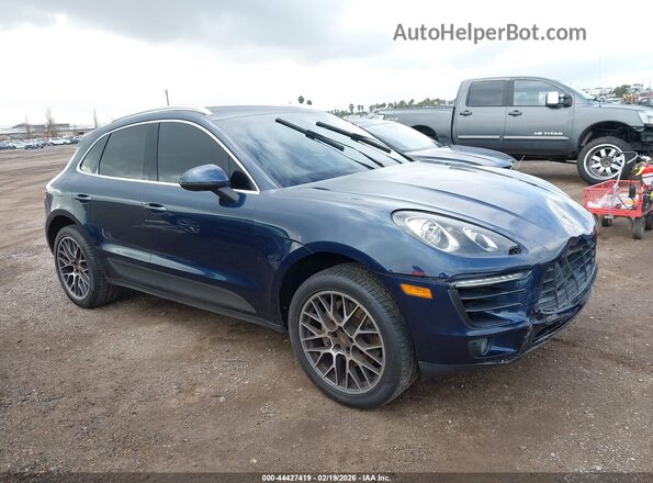 WP1AB2A55GLB49709 2016 PORSCHE MACAN Синий Передняя правая четверть