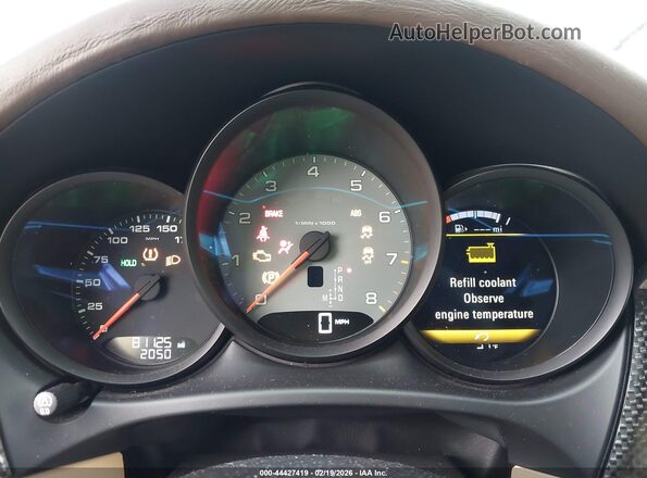 WP1AB2A55GLB49709 2016 PORSCHE MACAN Синий Вид задних сидений