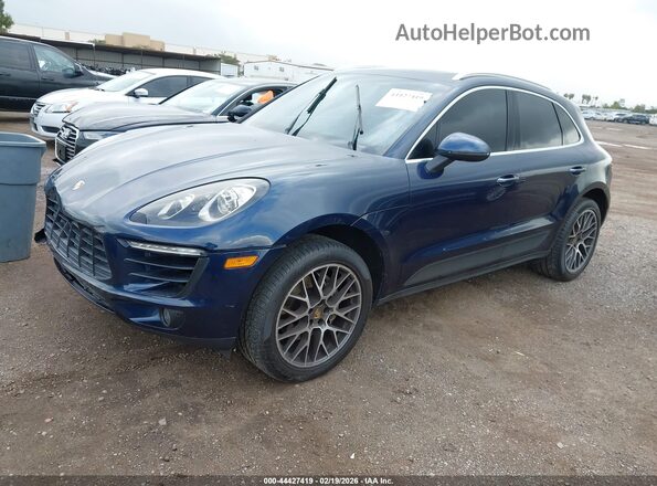 WP1AB2A55GLB49709 2016 PORSCHE MACAN Синий Передняя левая четверть