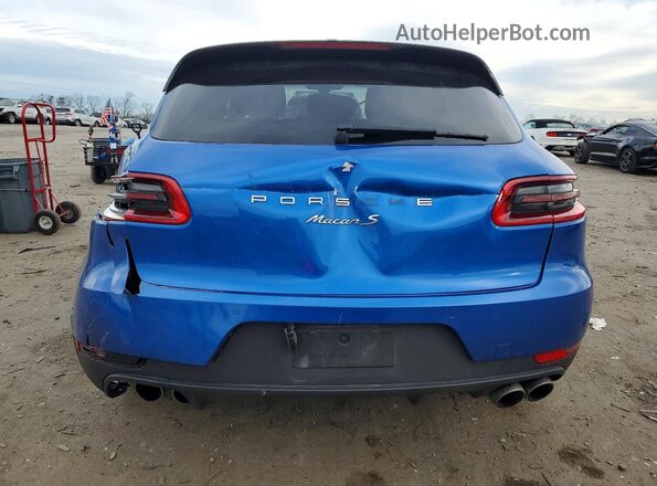 WP1AB2A56GLB51095 2016 PORSCHE MACAN Синий Вид сзади