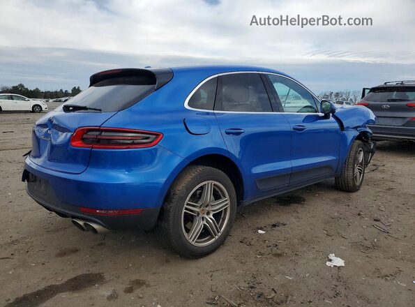 WP1AB2A56GLB51095 2016 PORSCHE MACAN Синий Задняя правая четверть