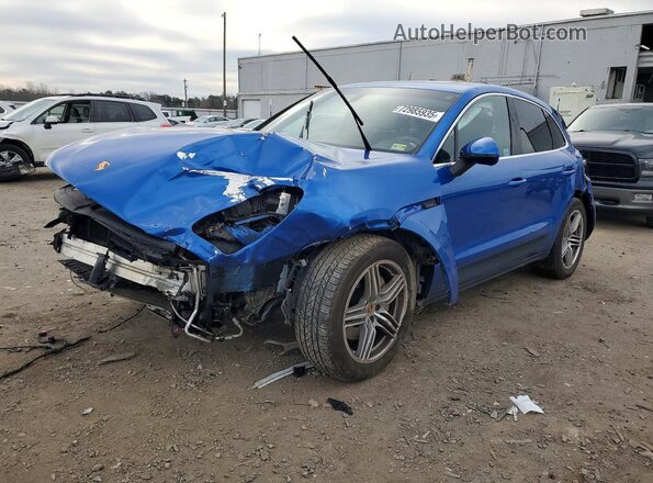 WP1AB2A56GLB51095 2016 PORSCHE MACAN Синий Передняя левая четверть