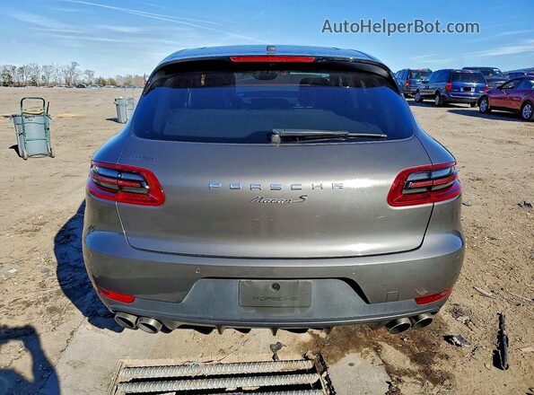 WP1AB2A58GLB43984 2016 PORSCHE MACAN Серый Вид сзади