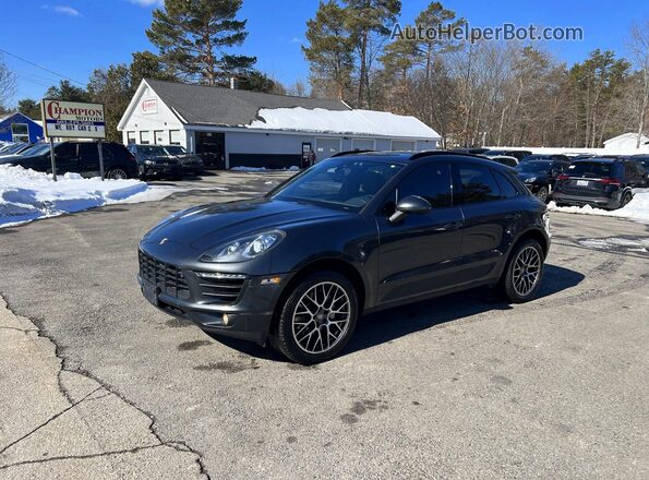 WP1AB2A58HLB10081 2017 PORSCHE MACAN Gray Trasero izquierdo