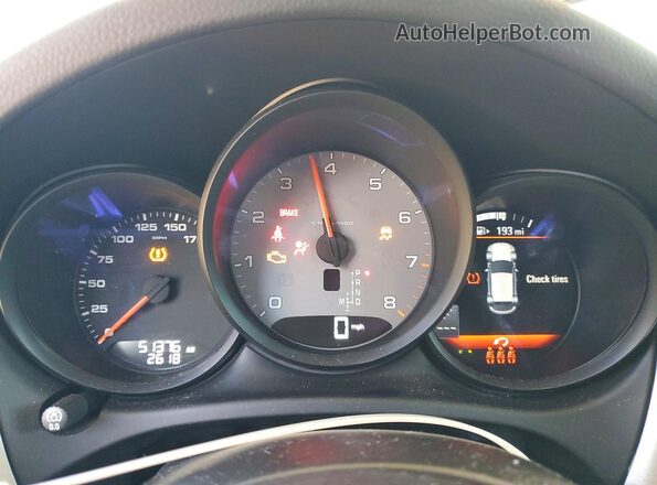 WP1AB2A58LLB37371 2020 PORSCHE MACAN Серебряный Вид щитка приборов