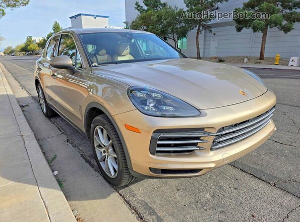 WP1AB2AY1KDA60930 2019 PORSCHE CAYENNE Золотой Передняя левая четверть