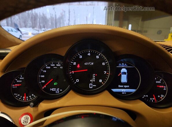WP1AD2A22GLA71440 2016 PORSCHE CAYENNE Белый Вид щитка приборов
