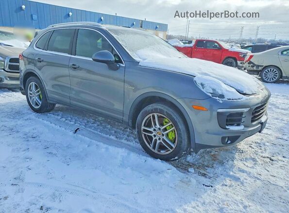 WP1AE2A29HLA74933 2017 PORSCHE CAYENNE Gray Delantero derecho
