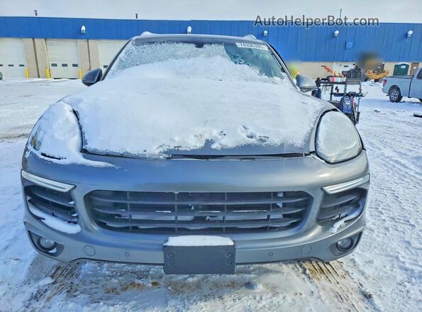 WP1AE2A29HLA74933 2017 PORSCHE CAYENNE Gray Vista frontal