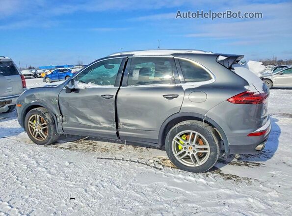 WP1AE2A29HLA74933 2017 PORSCHE CAYENNE Gray Trasero izquierdo