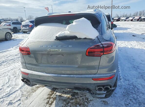 WP1AE2A29HLA74933 2017 PORSCHE CAYENNE Gray Vista trasera