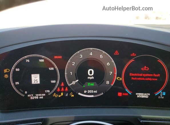 WP1AE2AY7SDA17281 2025 PORSCHE CAYENNE Белый Вид щитка приборов