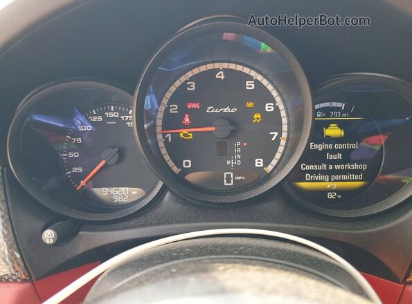 WP1AF2A59GLB90025 2016 PORSCHE MACAN Белый Вид щитка приборов