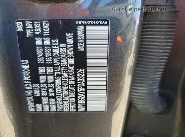 WP1BG2AY5PDA33226 2023 PORSCHE CAYENNE Серый Вид подкапотного пространства