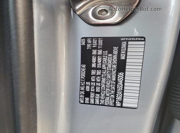 WP1BG2AY6SDA45006 2025 PORSCHE CAYENNE Серебряный Панорамный вид салона 360°