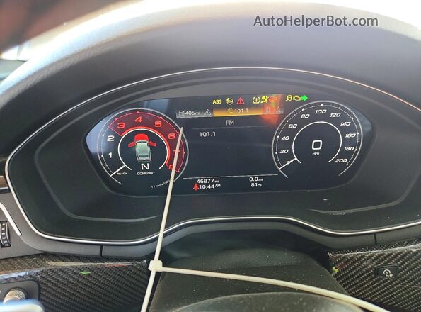 WUAAWCF59MA904813 2021 AUDI RS5 Белый Вид щитка приборов