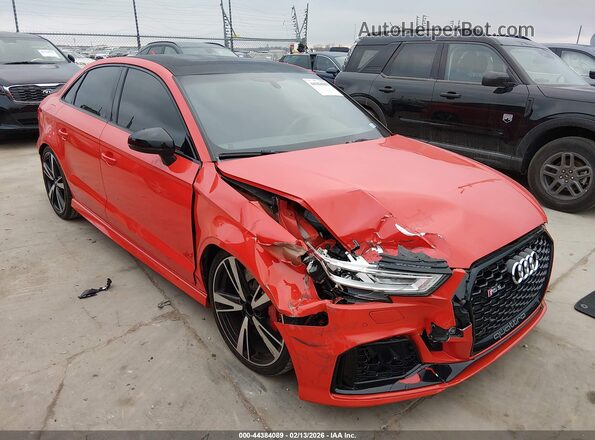 WUABWGFF8J1905483 2018 AUDI RS3 Красный Передняя правая четверть