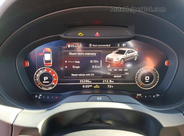 WUABWHFF6KA903299 2019 AUDI RS3 Gray Սարքավորումների վահանակի տեսք