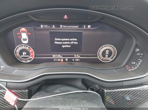 WUACWCF53KA903422 2019 AUDI RS5 Blue Widok tylnych siedzeń