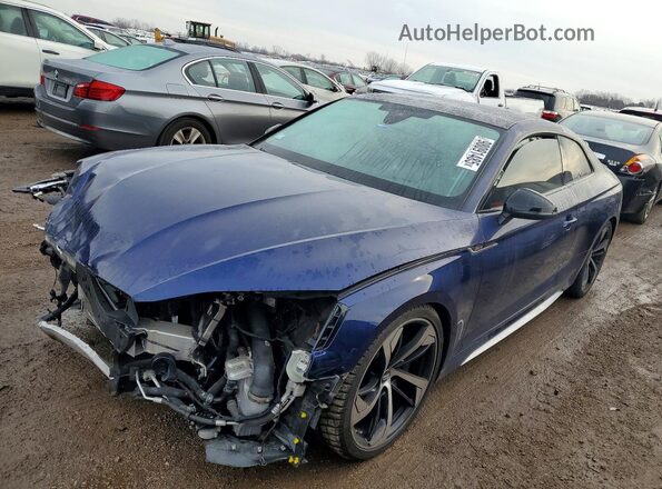 WUARWAF54MA904516 2021 AUDI RS5 Синий Передняя левая четверть