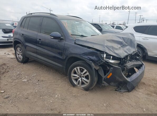 WVGBV7AX2GW554223 2016 VOLKSWAGEN TIGUAN Синий Передняя правая четверть