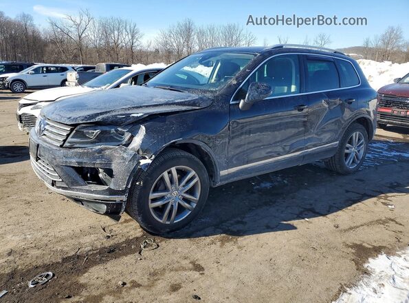 WVGEF9BP0GD010318 2016 VOLKSWAGEN TOUAREG Черный Передняя левая четверть