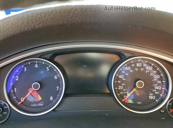 WVGEF9BP4GD002142 2016 VOLKSWAGEN TOUAREG Черный Вид щитка приборов