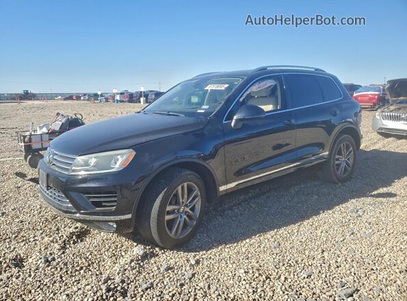 WVGEF9BP4GD002142 2016 VOLKSWAGEN TOUAREG Черный Передняя левая четверть