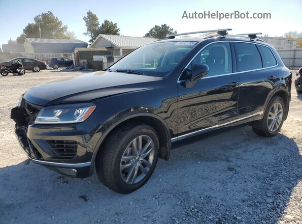 WVGEP9BP1GD001818 2016 VOLKSWAGEN TOUAREG Черный Передняя левая четверть