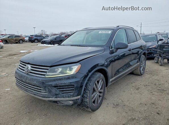 WVGEP9BP9GD002666 2016 VOLKSWAGEN TOUAREG Черный Передняя левая четверть