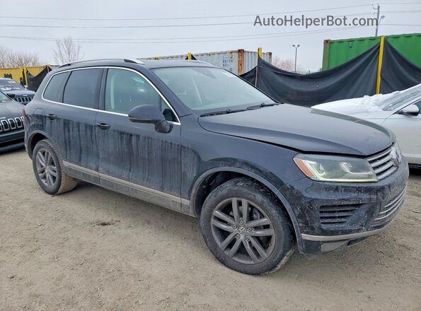 WVGEP9BP9GD002666 2016 VOLKSWAGEN TOUAREG Черный Передняя правая четверть