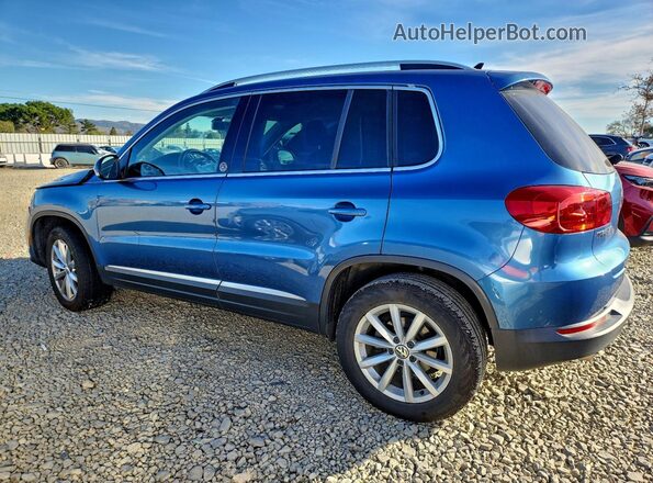 WVGRV7AX9HW508310 2017 VOLKSWAGEN TIGUAN Синий Задняя левая четверть