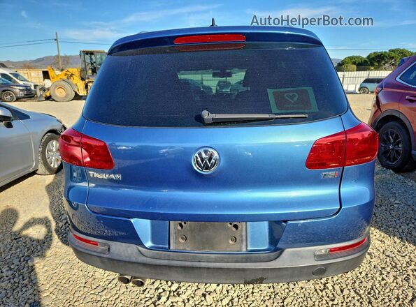 WVGRV7AX9HW508310 2017 VOLKSWAGEN TIGUAN Синий Вид сзади