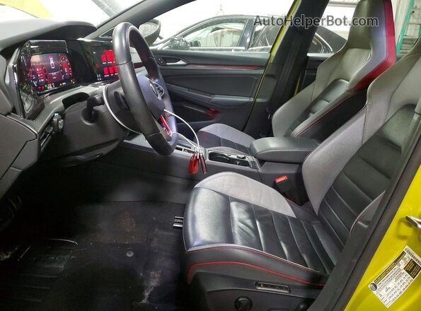 WVW587CD6NW122758 2022 VOLKSWAGEN GTI Желтый Вид салона спереди