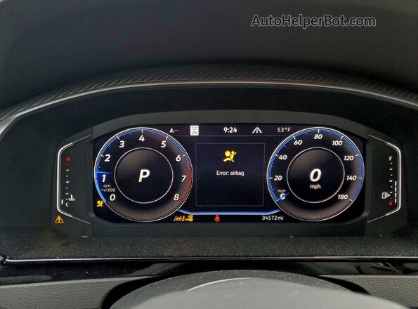 WVWAR7AN0PE004351 2023 VOLKSWAGEN ARTEON Черный Вид щитка приборов