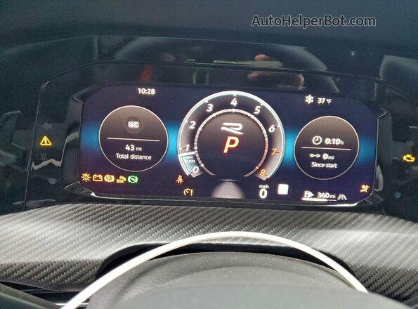 WVWFB7CD1SW221151 2025 VOLKSWAGEN GOLF Blue Instrument cluster view