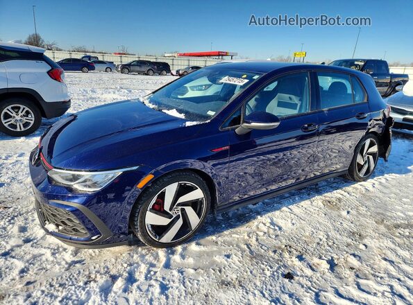 WVWH87CD1NW221162 2022 VOLKSWAGEN GTI Синий Передняя левая четверть