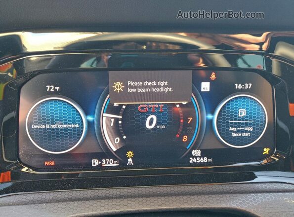 WVWSA7CD3PW140712 2023 VOLKSWAGEN GTI Gray Вид щитка приладів