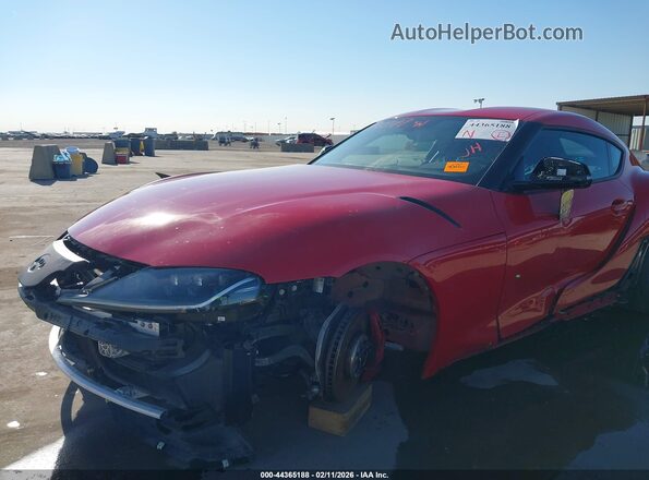 WZ1DB0C03NW046516 2022 TOYOTA GR SUPRA Red Widok z przodu