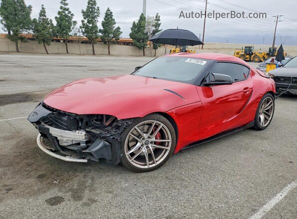 WZ1DB4C08LW029814 2020 TOYOTA SUPRA Красный Передняя левая четверть