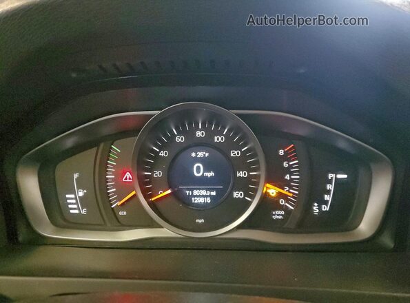 YV126MFL3H2421611 2017 VOLVO S60 Белый Вид щитка приборов