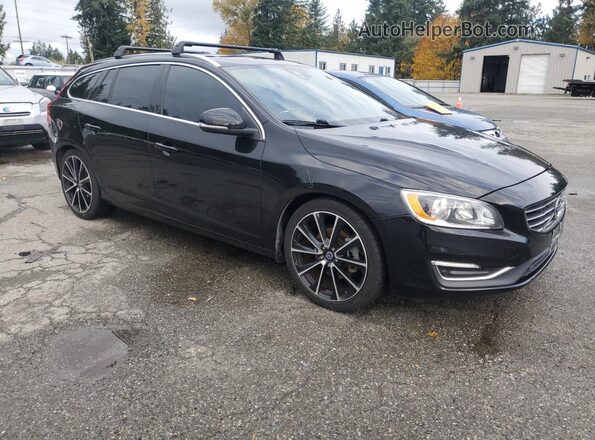 YV140MEK0H1357679 2017 VOLVO V60 Черный Передняя правая четверть