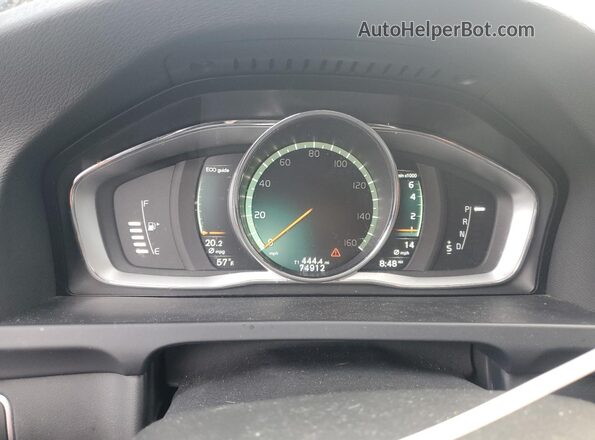YV140MEK0H1357679 2017 VOLVO V60 Черный Вид щитка приборов