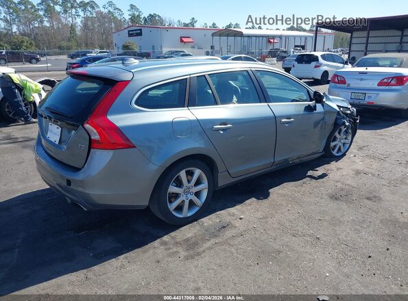YV140MEK6H1373045 2017 VOLVO V60 Blue Задня права чверть