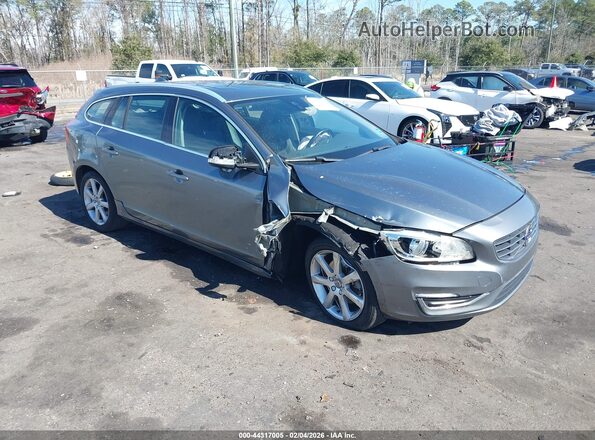 YV140MEK6H1373045 2017 VOLVO V60 Blue Передня права чверть