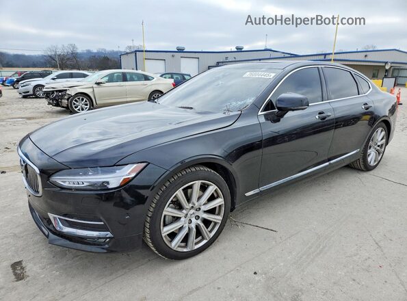YV1A22ML6H1015357 2017 VOLVO S90 Черный Передняя левая четверть