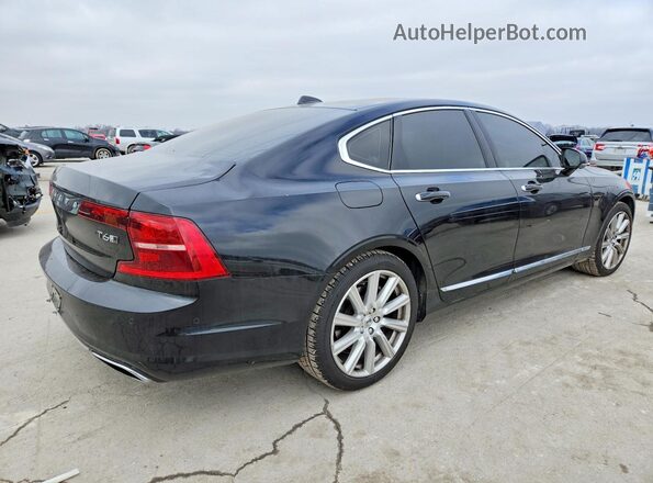 YV1A22ML6H1015357 2017 VOLVO S90 Черный Задняя правая четверть