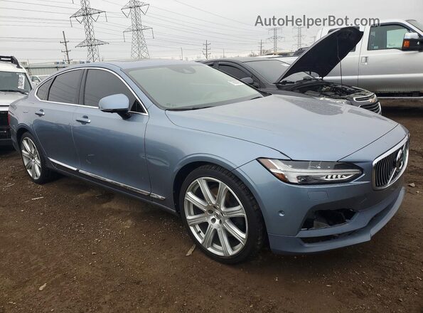 YV1A22ML7H1000995 2017 VOLVO S90 Blue Вид спереду