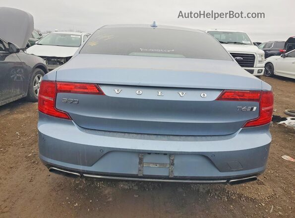 YV1A22ML7H1000995 2017 VOLVO S90 Blue Вид салону спереду